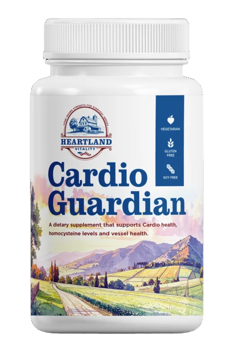 Cardio Guardian daily cardiovascular wellness supplement bottle